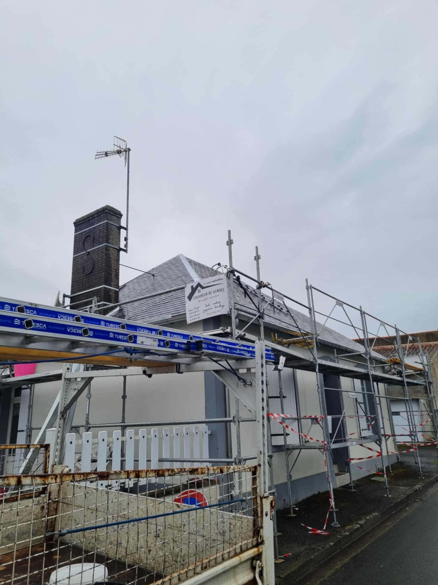 Chantier de couverture